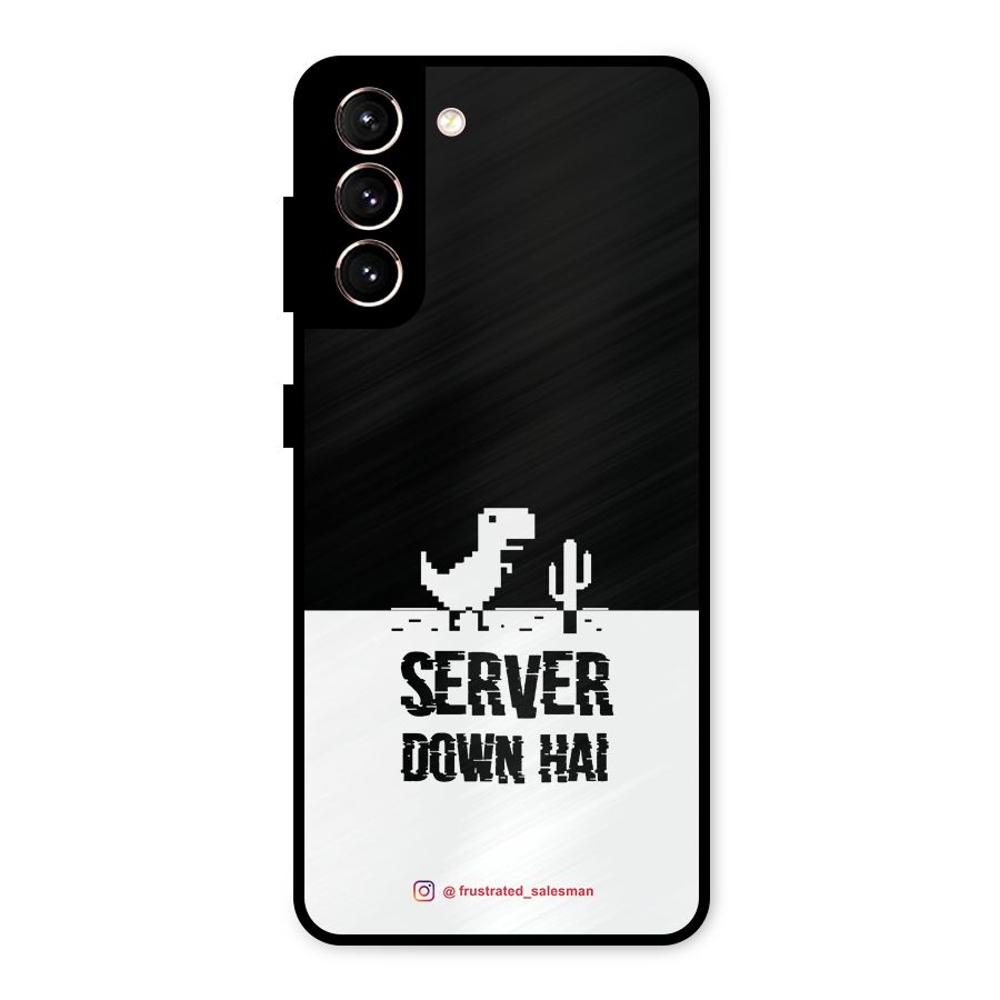 Server Down Hai Black Metal Back Case for Galaxy S21 5G