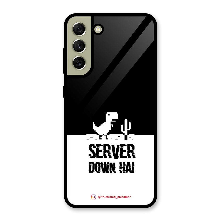 Server Down Hai Black Metal Back Case for Galaxy S21 FE 5G (2023)