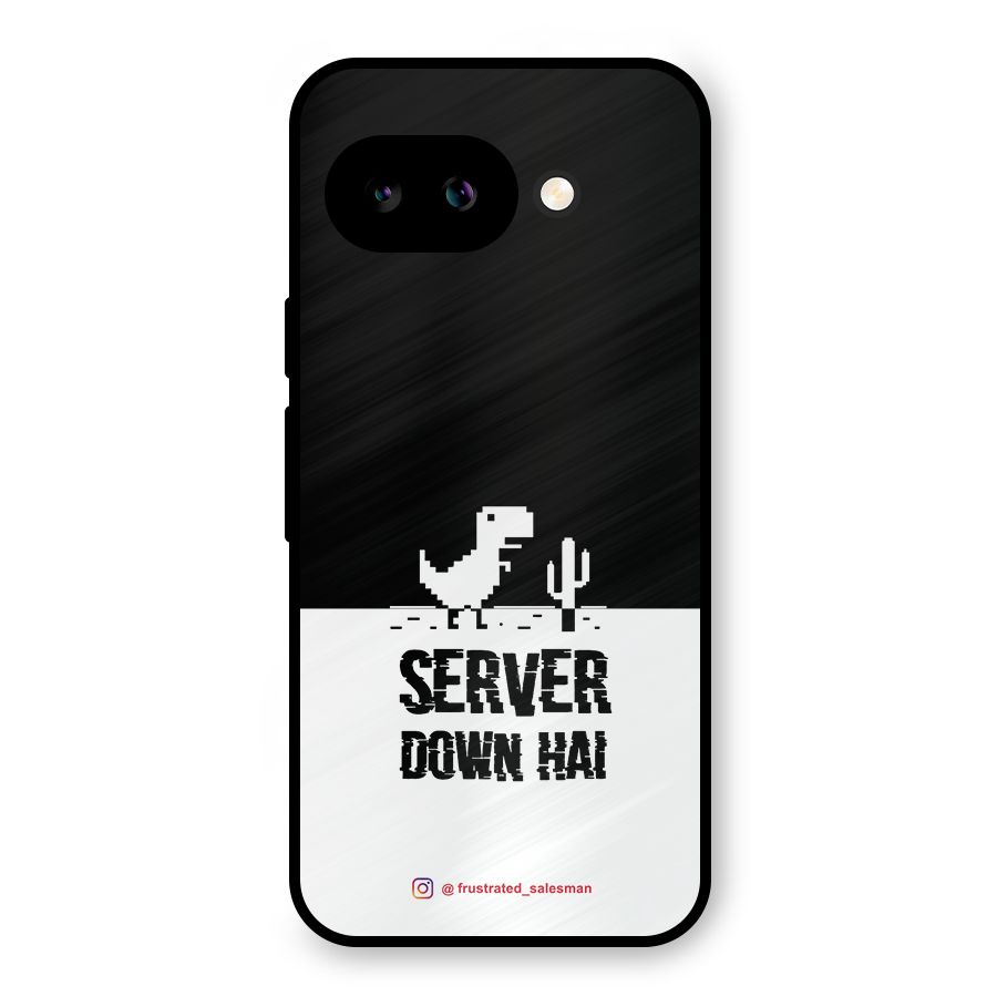 Server Down Hai Black Metal Back Case for Google Pixel 9a