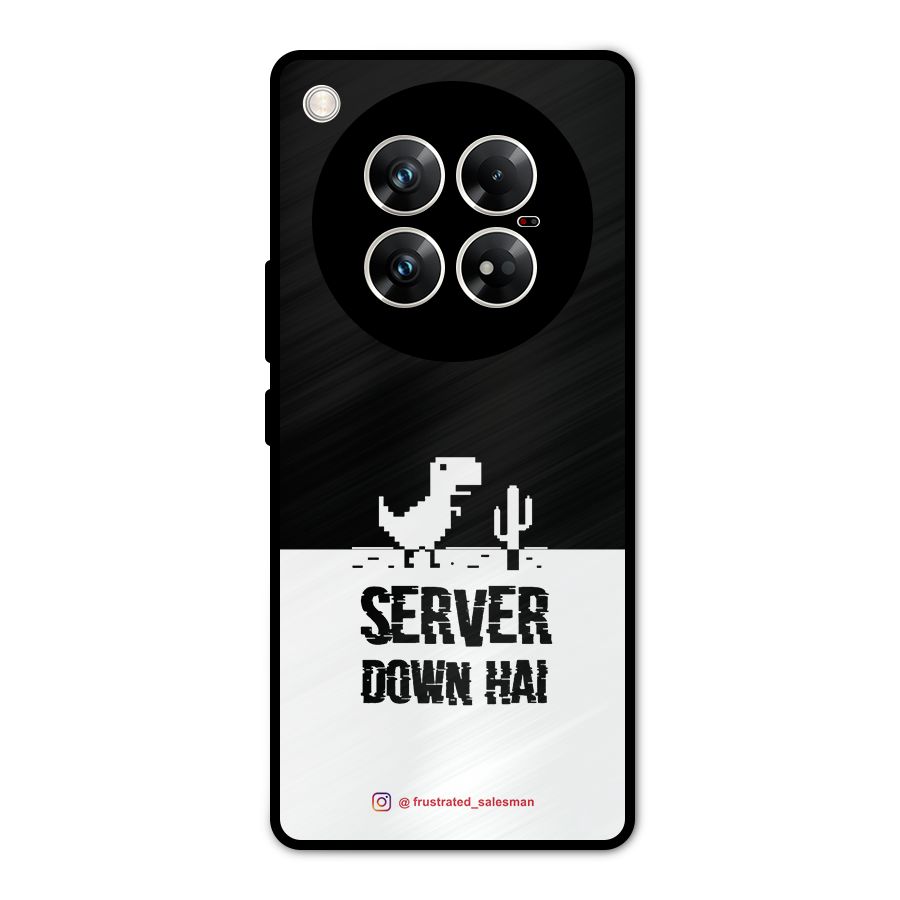 Server Down Hai Black Metal Back Case for Infinix Zero 40 5G