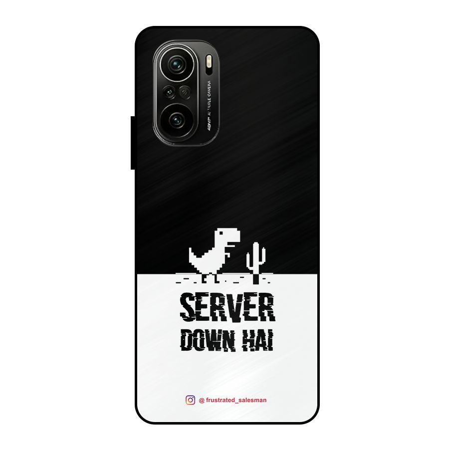 Server Down Hai Black Metal Back Case for Mi 11x