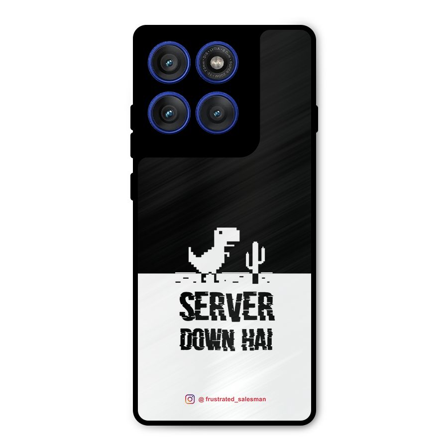 Server Down Hai Black Metal Back Case for Motorola Edge 60 Pro