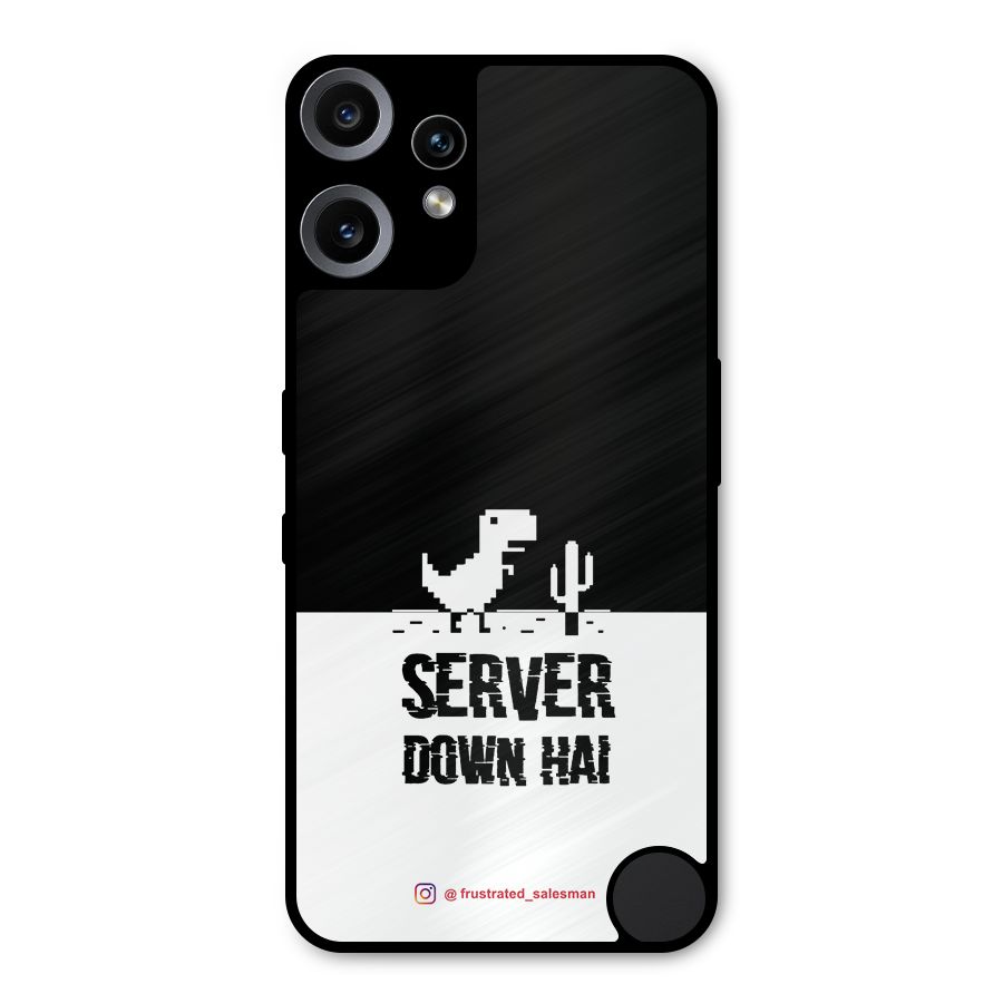 Server Down Hai Black Metal Back Case for Nothing CMF Phone 2 Pro