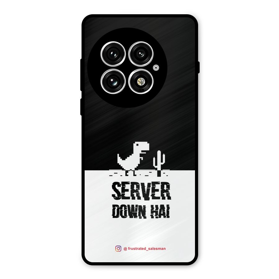 Server Down Hai Black Metal Back Case for OnePlus 13