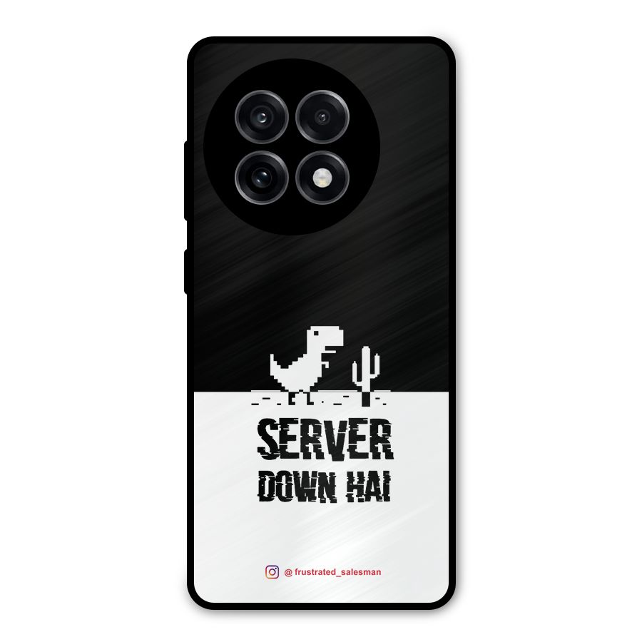 Server Down Hai Black Metal Back Case for OnePlus 13R