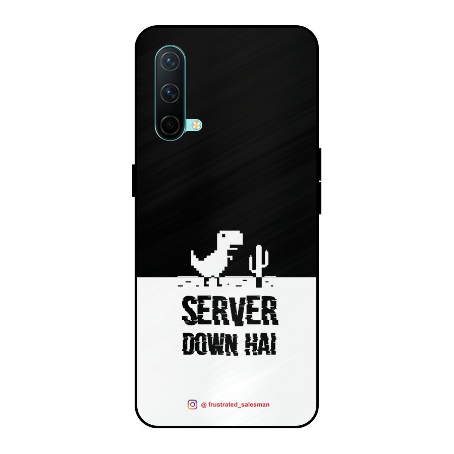 Server Down Hai Black Metal Back Case for OnePlus Nord CE 5G