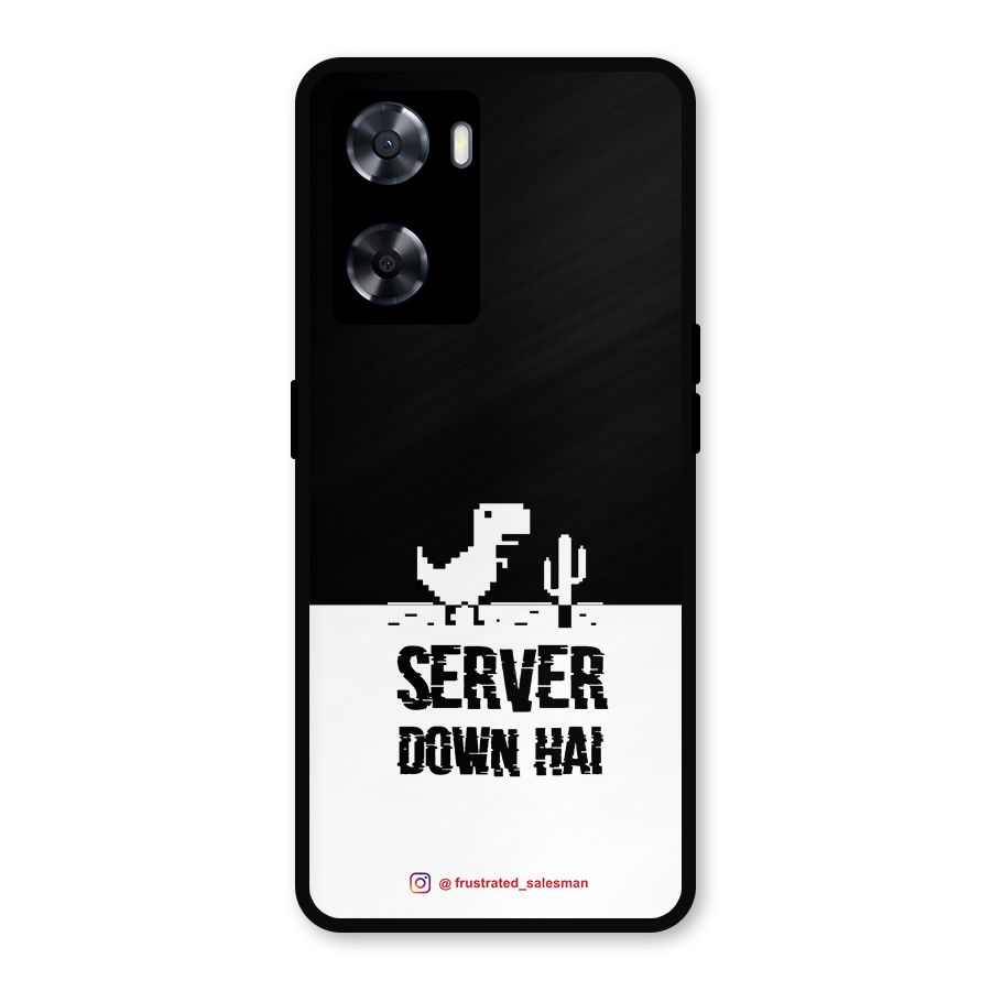Server Down Hai Black Metal Back Case for OnePlus Nord N20 SE