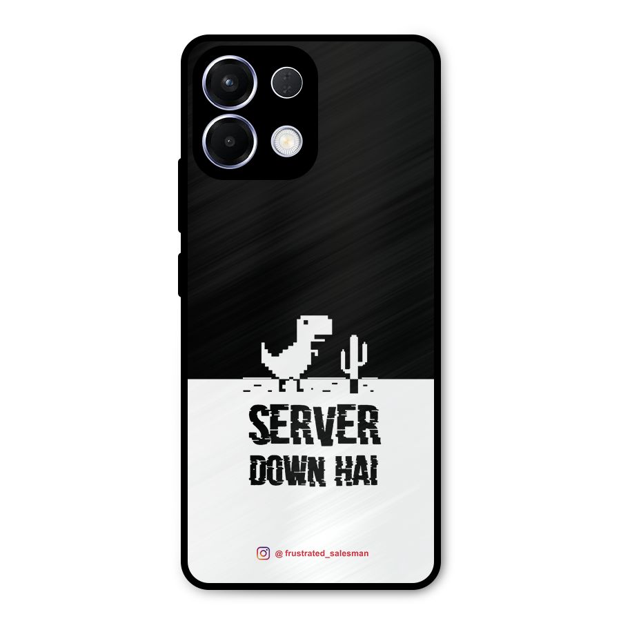Server Down Hai Black Metal Back Case for Oppo K13