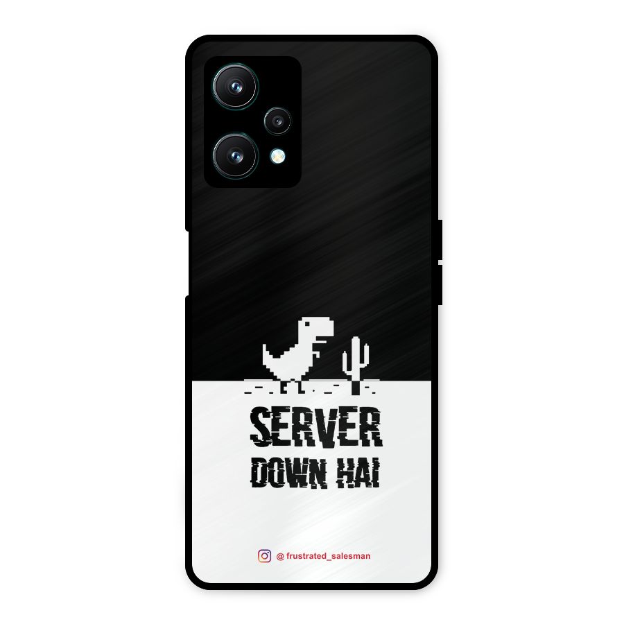 Server Down Hai Black Metal Back Case for Realme 9 Pro 5G