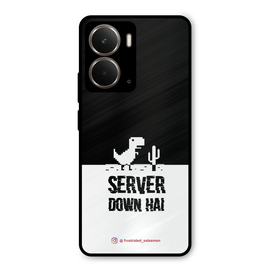 Server Down Hai Black Metal Back Case for Realme P3