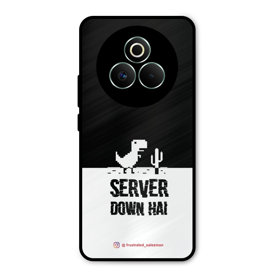 Server Down Hai Black Metal Back Case for Realme P3 Pro