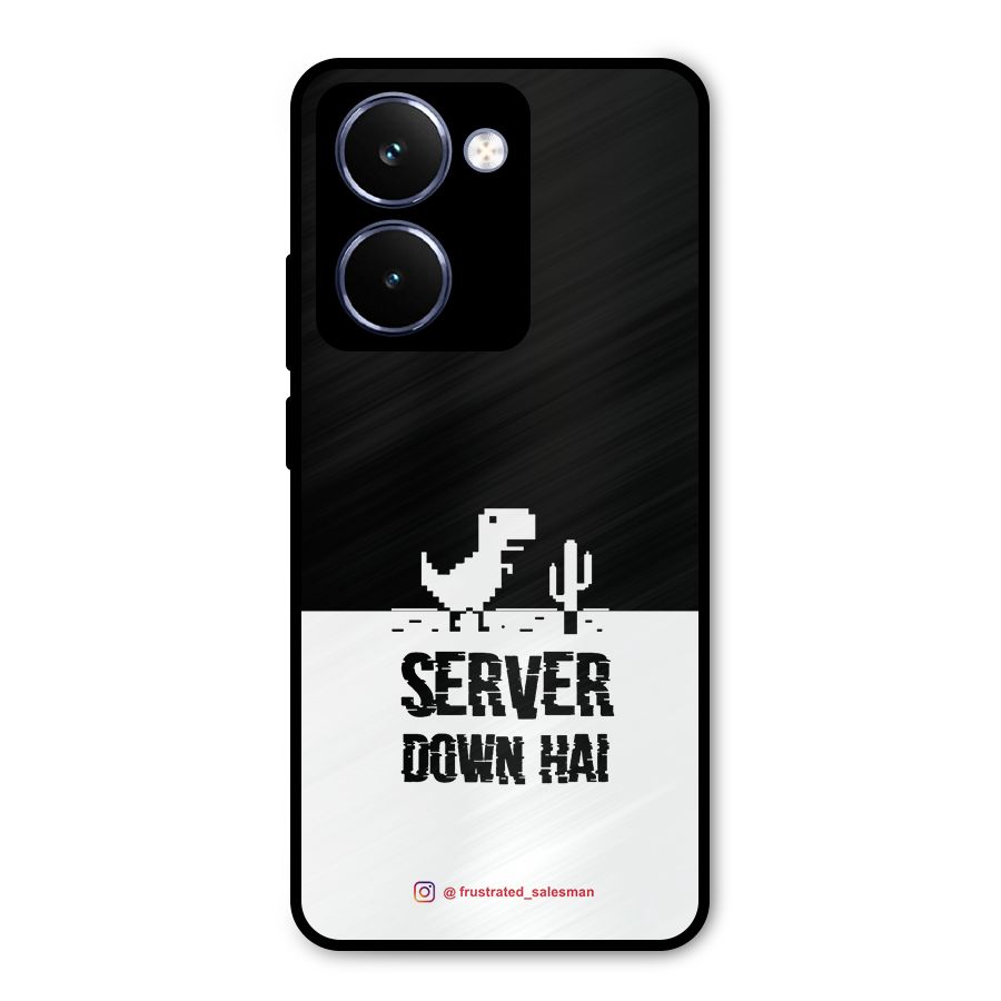 Server Down Hai Black Metal Back Case for Realme P3 Ultra