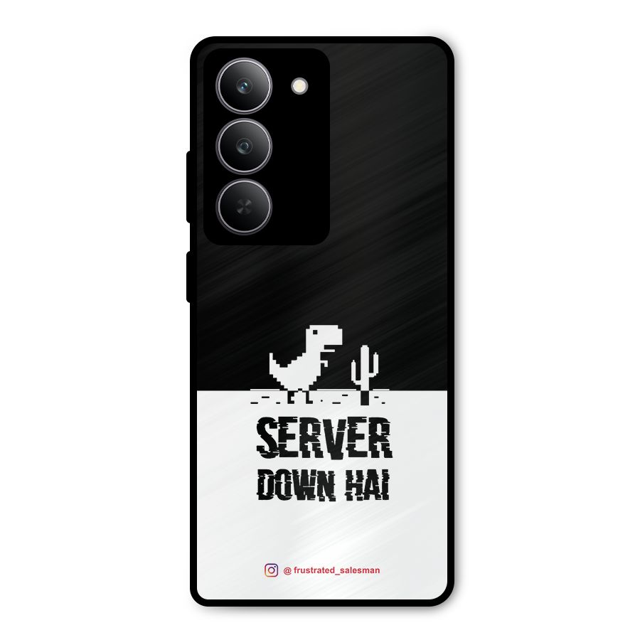 Server Down Hai Black Metal Back Case for Realme P3x