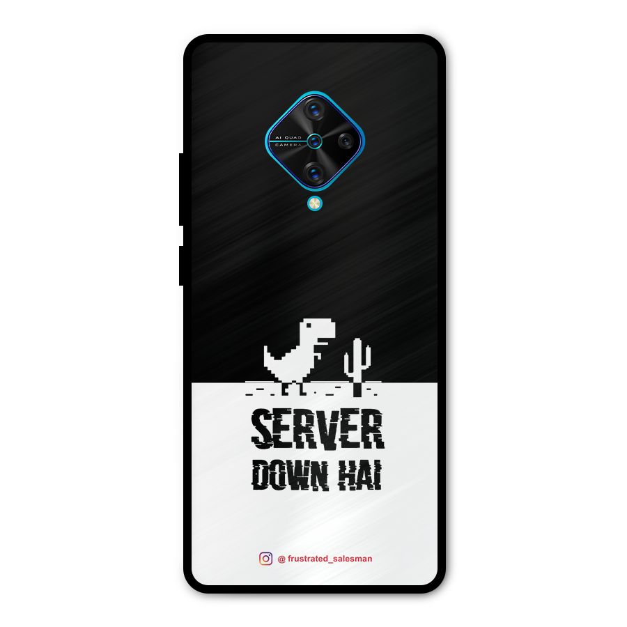 Server Down Hai Black Metal Back Case for Vivo S1 Pro