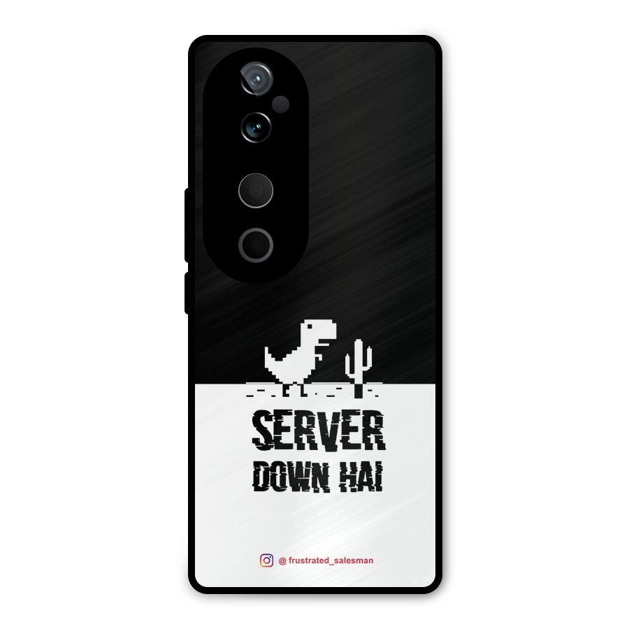 Server Down Hai Black Metal Back Case for Vivo T3 Ultra