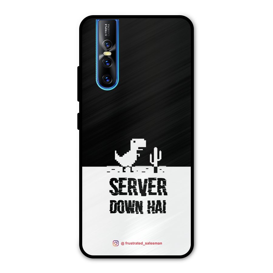 Server Down Hai Black Metal Back Case for Vivo V15 Pro