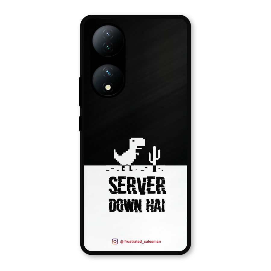 Server Down Hai Black Metal Back Case for Vivo Y100a