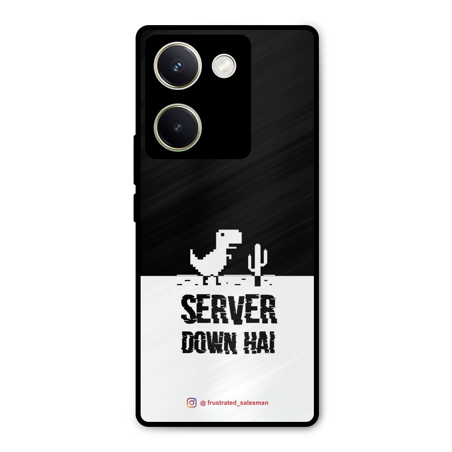 Server Down Hai Black Metal Back Case for Vivo Y200 Pro