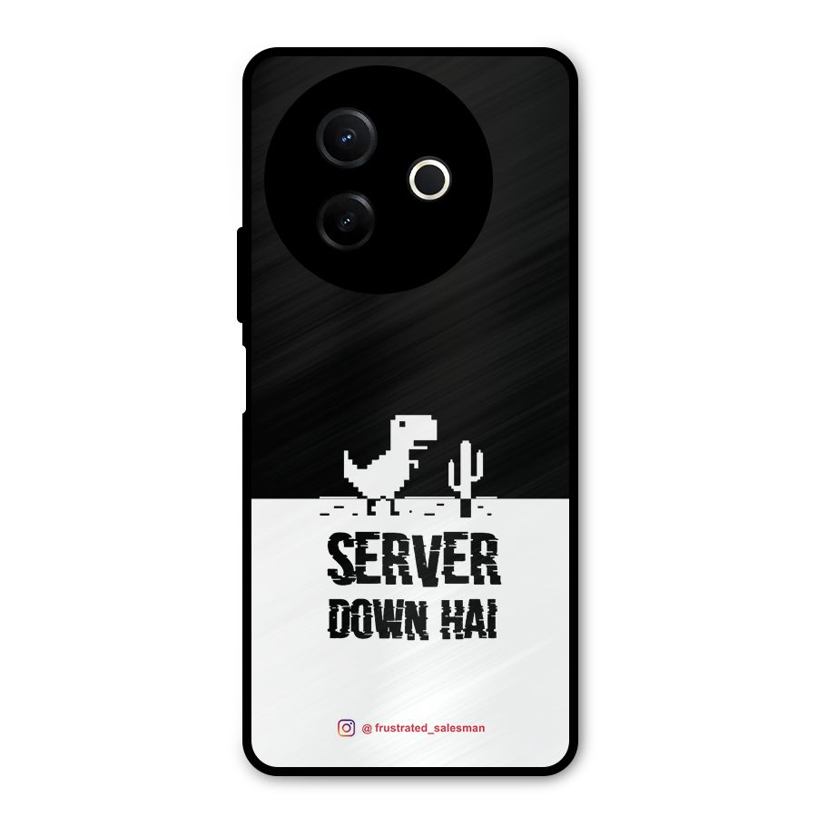 Server Down Hai Black Metal Back Case for Vivo Y39