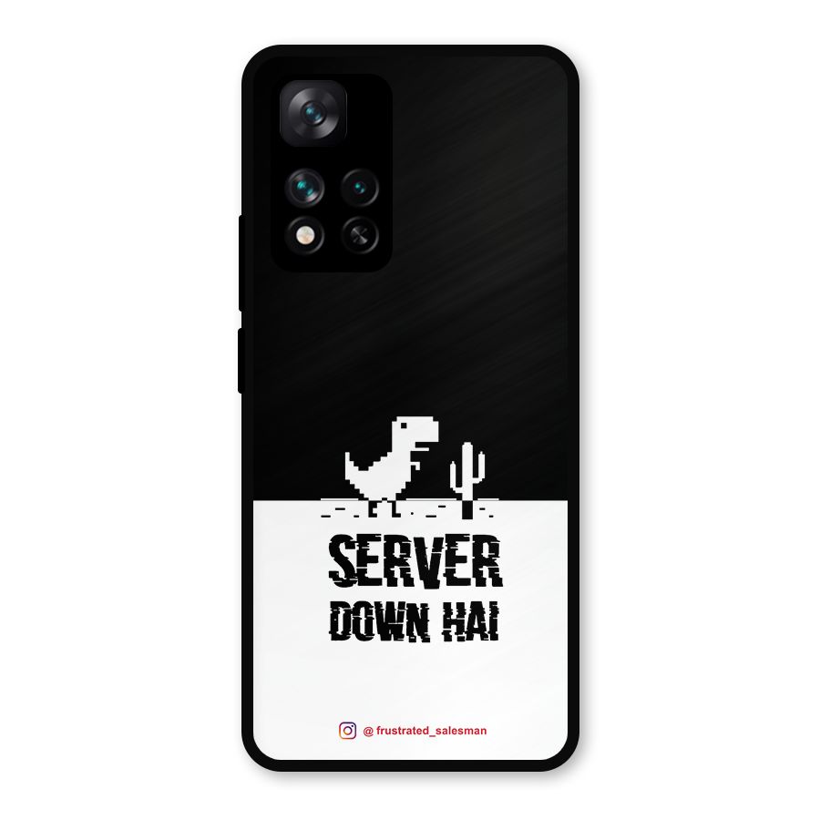 Server Down Hai Black Metal Back Case for Xiaomi 11i 5G
