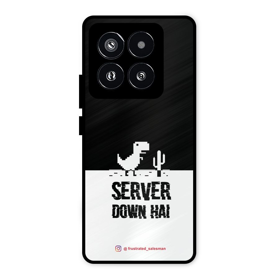Server Down Hai Black Metal Back Case for Xiaomi 14 Pro
