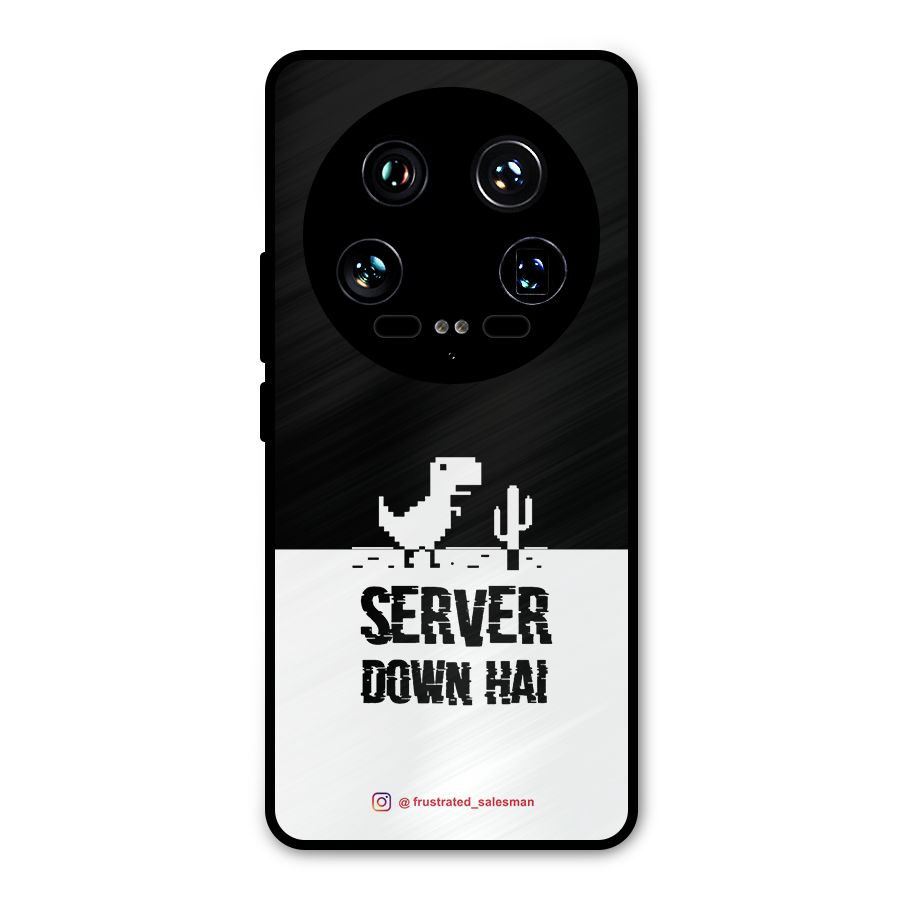 Server Down Hai Black Metal Back Case for Xiaomi 14 Ultra