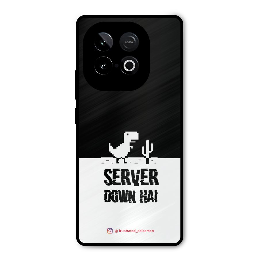 Server Down Hai Black Metal Back Case for iQOO Neo 10