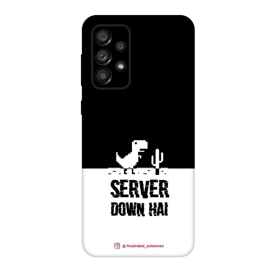 Server Down Hai Black Original Polycarbonate Back Case for Galaxy A73 5G