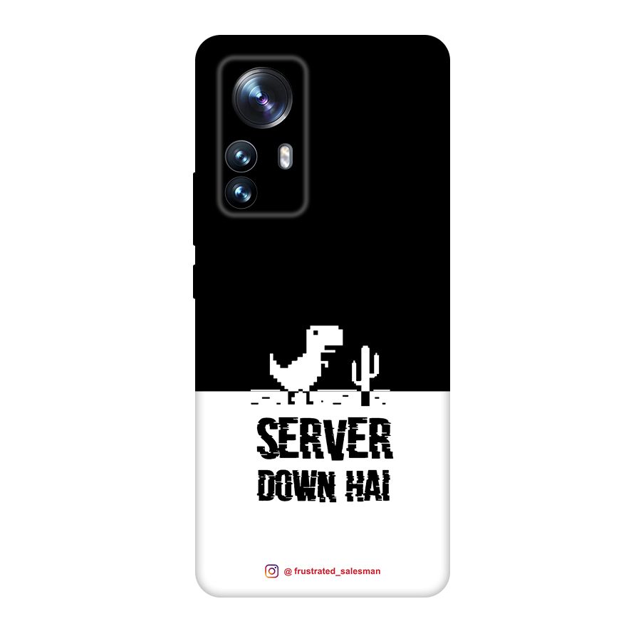 Server Down Hai Black Original Polycarbonate Back Case for Xiaomi 12 Pro
