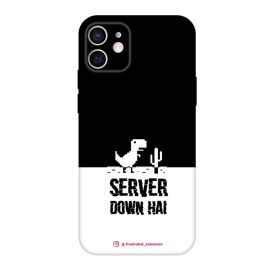Server Down Hai Black Original Polycarbonate Back Case for iPhone 12