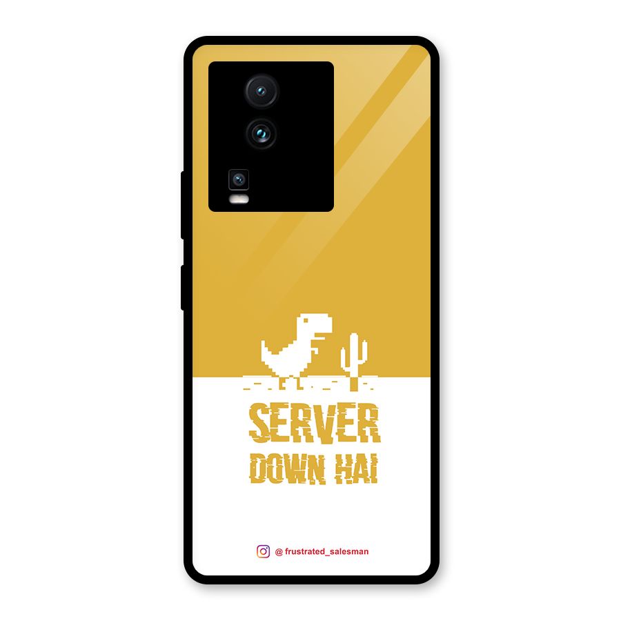 Server Down Hai Mustard Yellow Glass Back Case for Vivo iQOO Neo 7 Pro