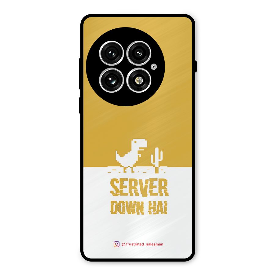 Server Down Hai Mustard Yellow Metal Back Case for OnePlus 13