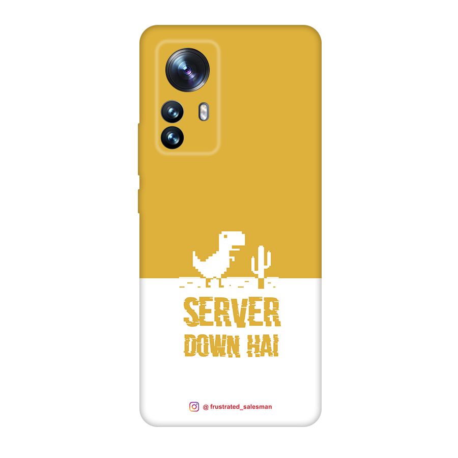 Server Down Hai Mustard Yellow Original Polycarbonate Back Case for Xiaomi 12 Pro