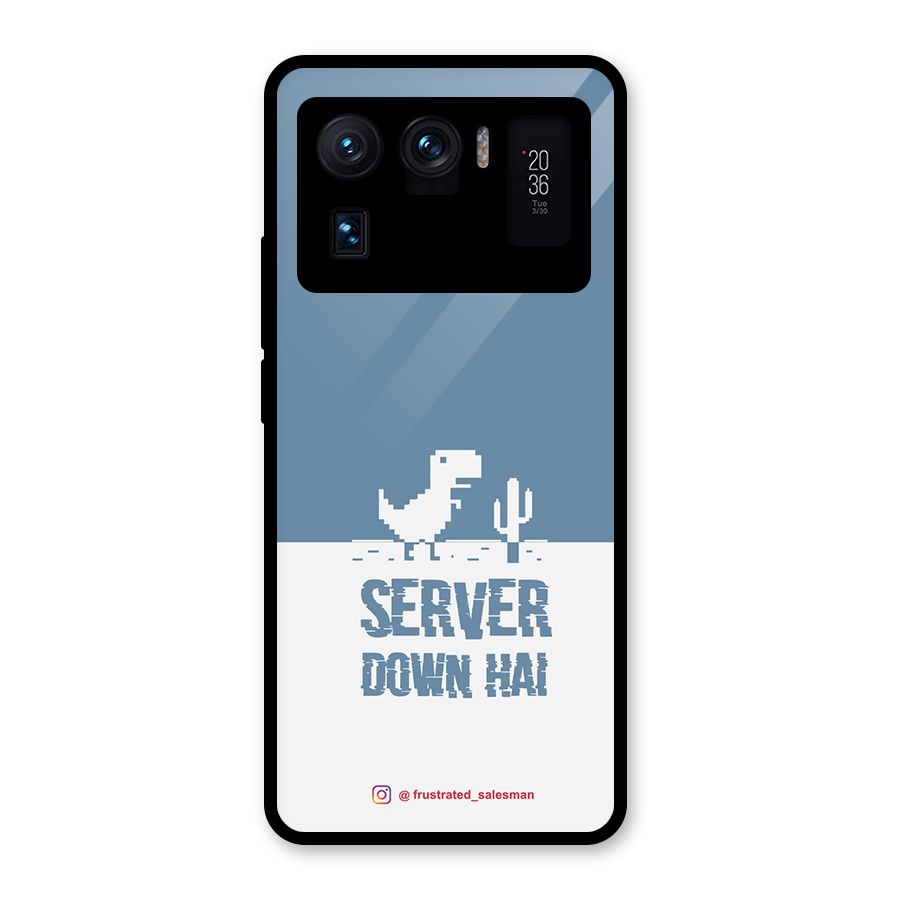 Server Down Hai SteelBlue Glass Back Case for Mi 11 Ultra