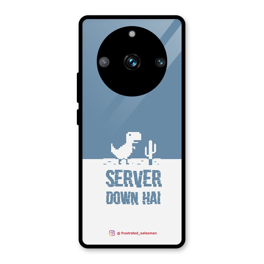 Server Down Hai SteelBlue Glass Back Case for Realme Narzo 60 Pro