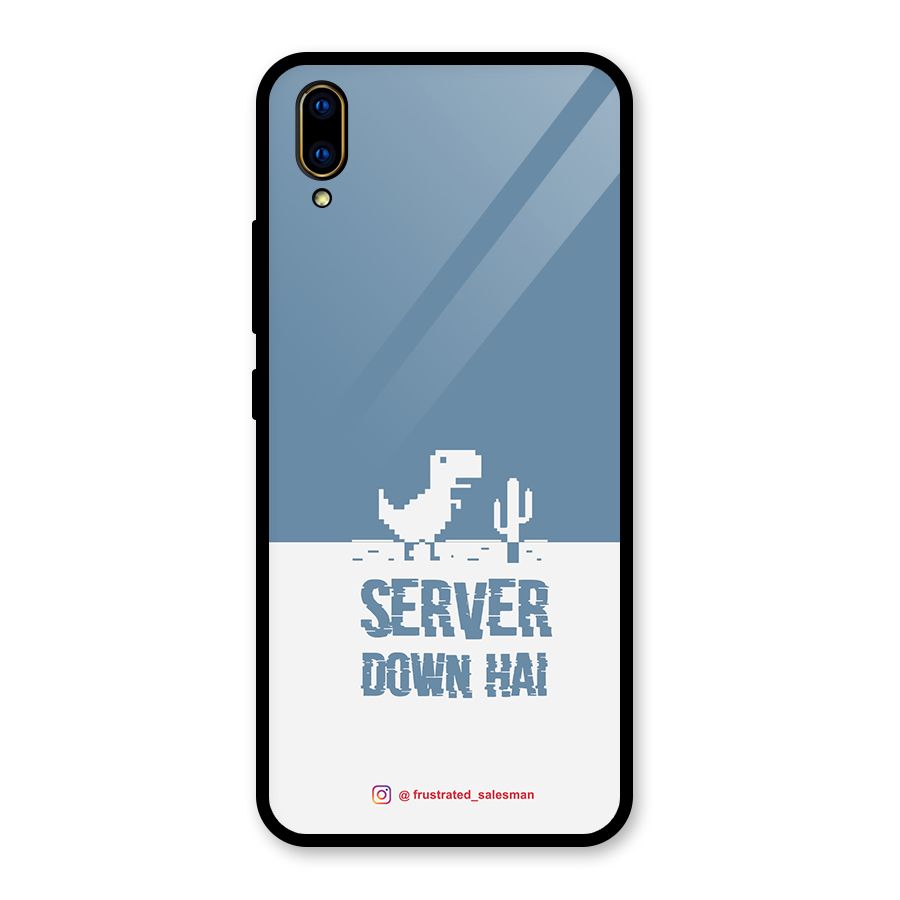 Server Down Hai SteelBlue Glass Back Case for Vivo V11 Pro