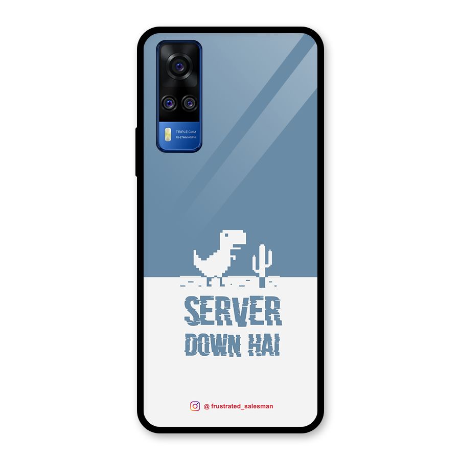 Server Down Hai SteelBlue Glass Back Case for Vivo Y31