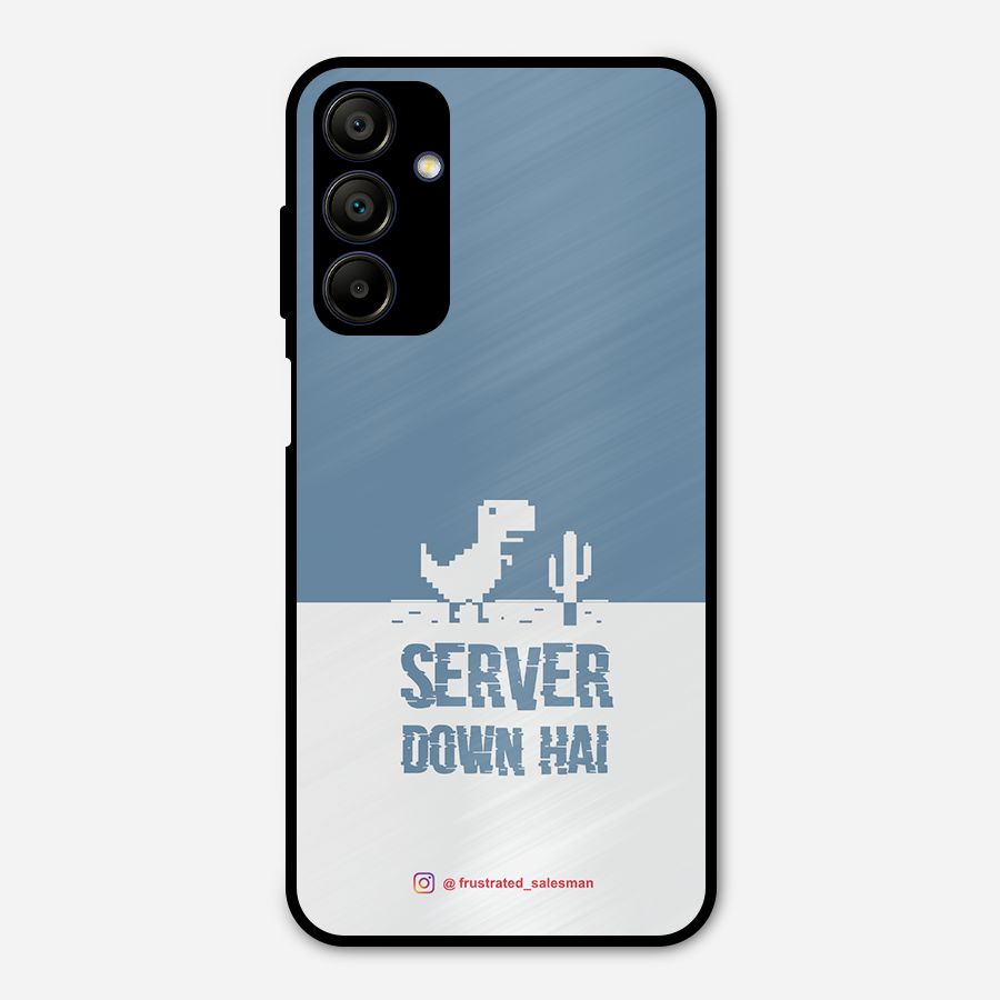 Server Down Hai SteelBlue Metal Back Case for Galaxy A15 5G