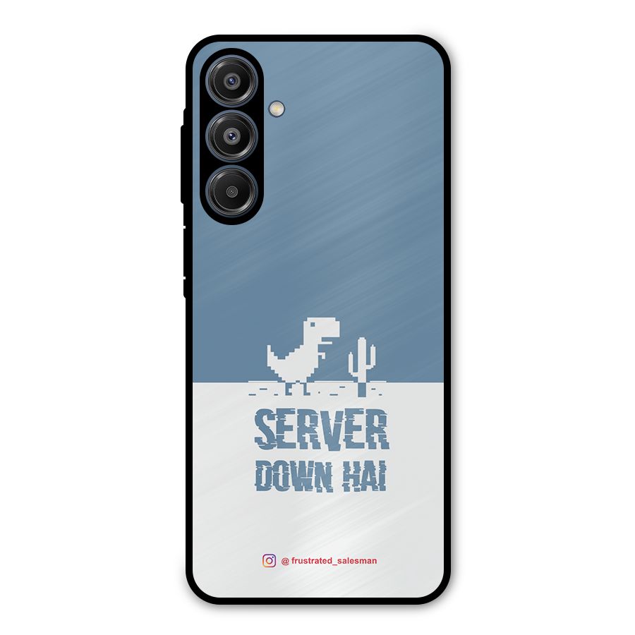 Server Down Hai SteelBlue Metal Back Case for Galaxy A16 5G