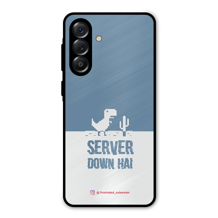 Server Down Hai SteelBlue Metal Back Case for Galaxy A36