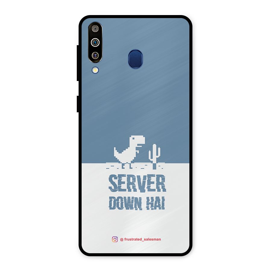Server Down Hai SteelBlue Metal Back Case for Galaxy M30
