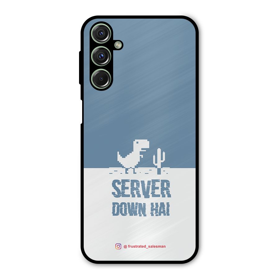 Server Down Hai SteelBlue Metal Back Case for Galaxy M34