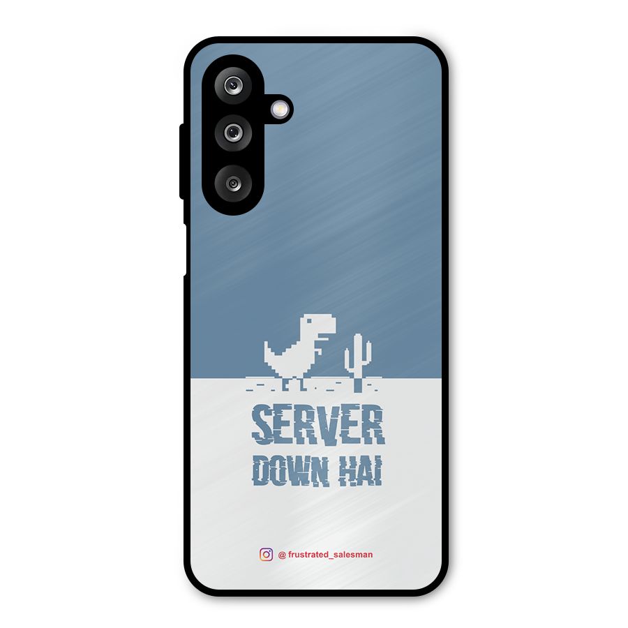 Server Down Hai SteelBlue Metal Back Case for Galaxy M36