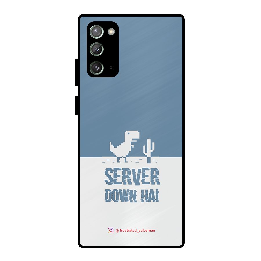 Server Down Hai SteelBlue Metal Back Case for Galaxy Note 20