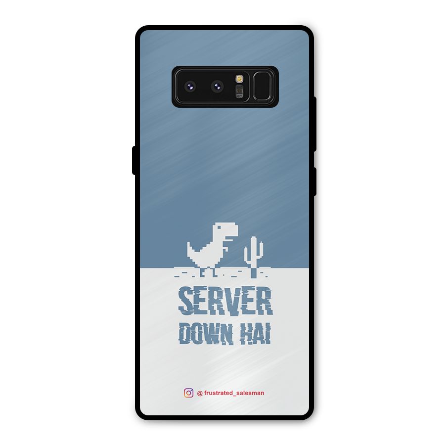 Server Down Hai SteelBlue Metal Back Case for Galaxy Note 8