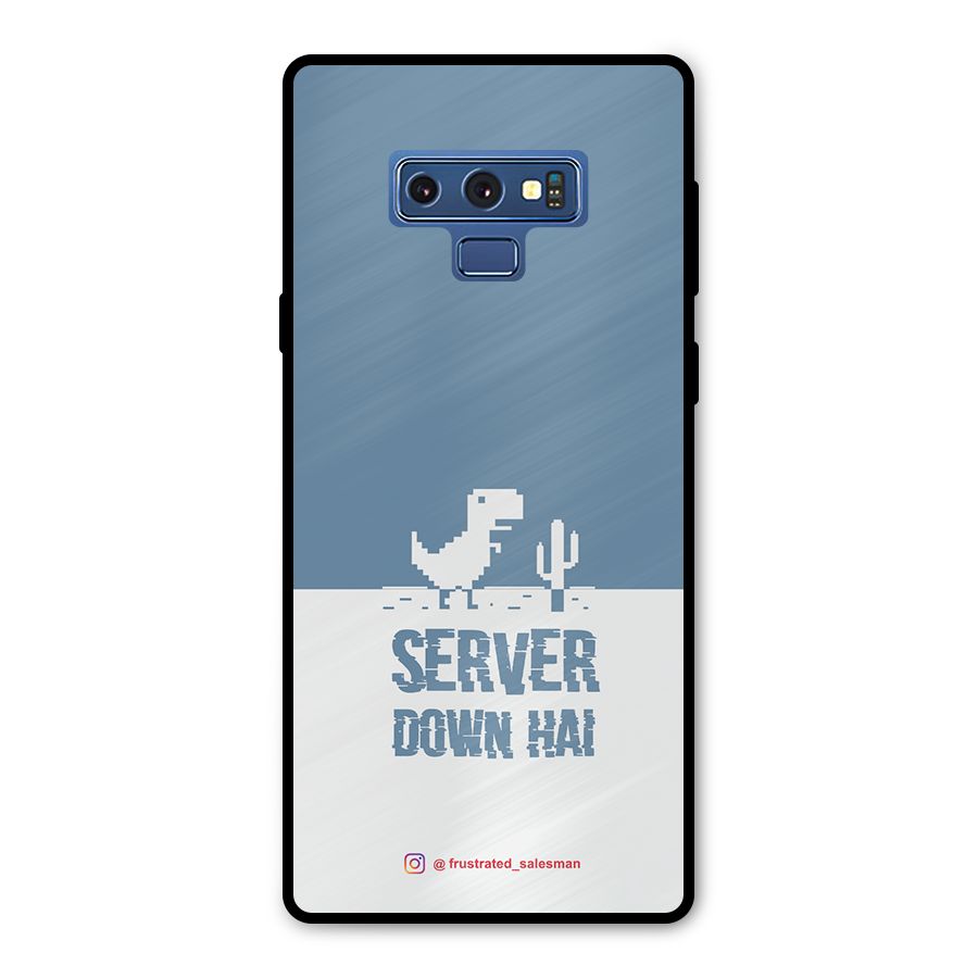 Server Down Hai SteelBlue Metal Back Case for Galaxy Note 9