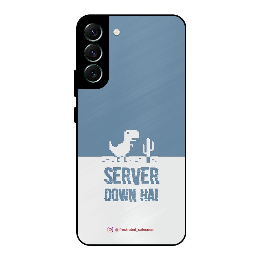 Server Down Hai SteelBlue Metal Back Case for Galaxy S22 Plus 5G