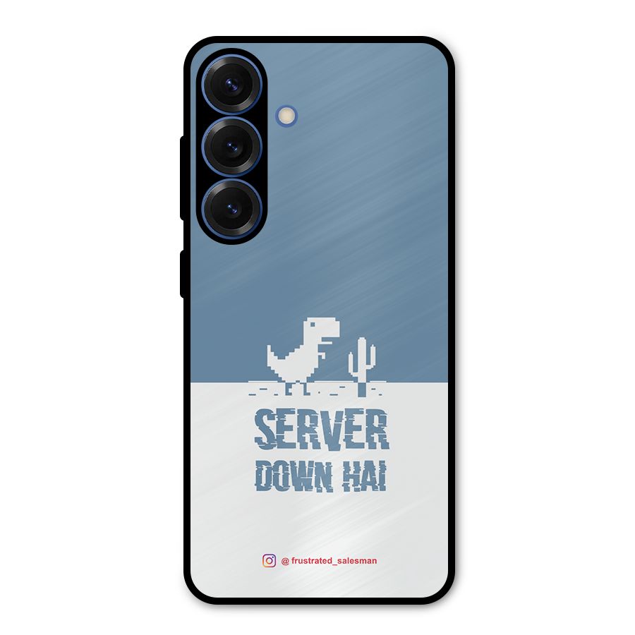 Server Down Hai SteelBlue Metal Back Case for Galaxy S25