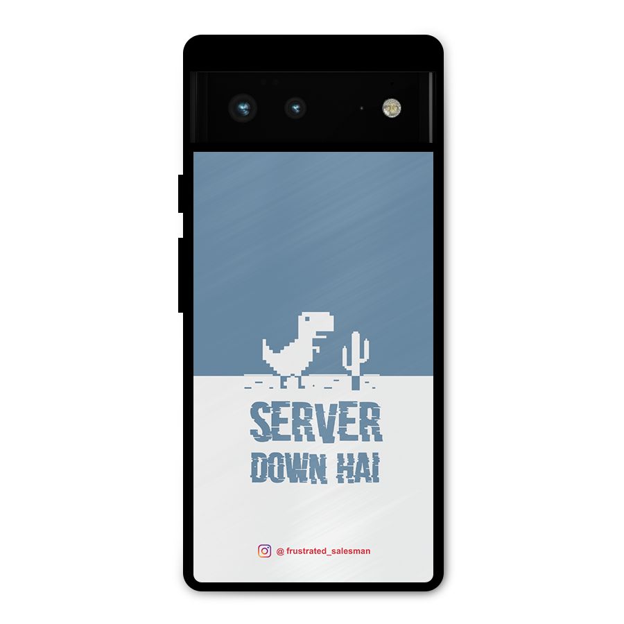 Server Down Hai SteelBlue Metal Back Case for Google Pixel 6