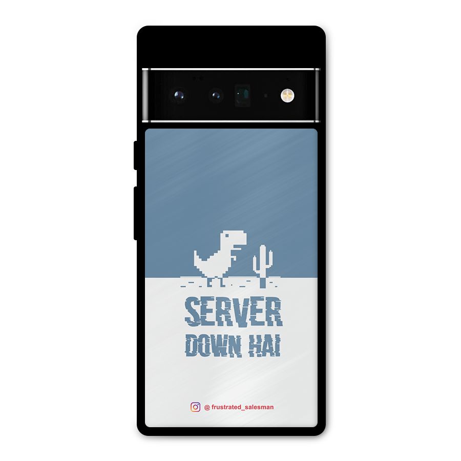 Server Down Hai SteelBlue Metal Back Case for Google Pixel 6 Pro